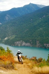 A rider takes part in the Revy Rider's Triple B Rally event in Revelstoke. Photo: Greg Ryan.