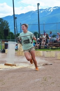 Choker race at Revelstoke Timber Days. Photo: Aaron Orlando/Revelstoke Mountaineer file photo