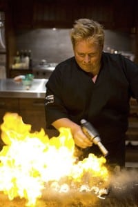 Peter at work in the kitchen. Photo: contributed