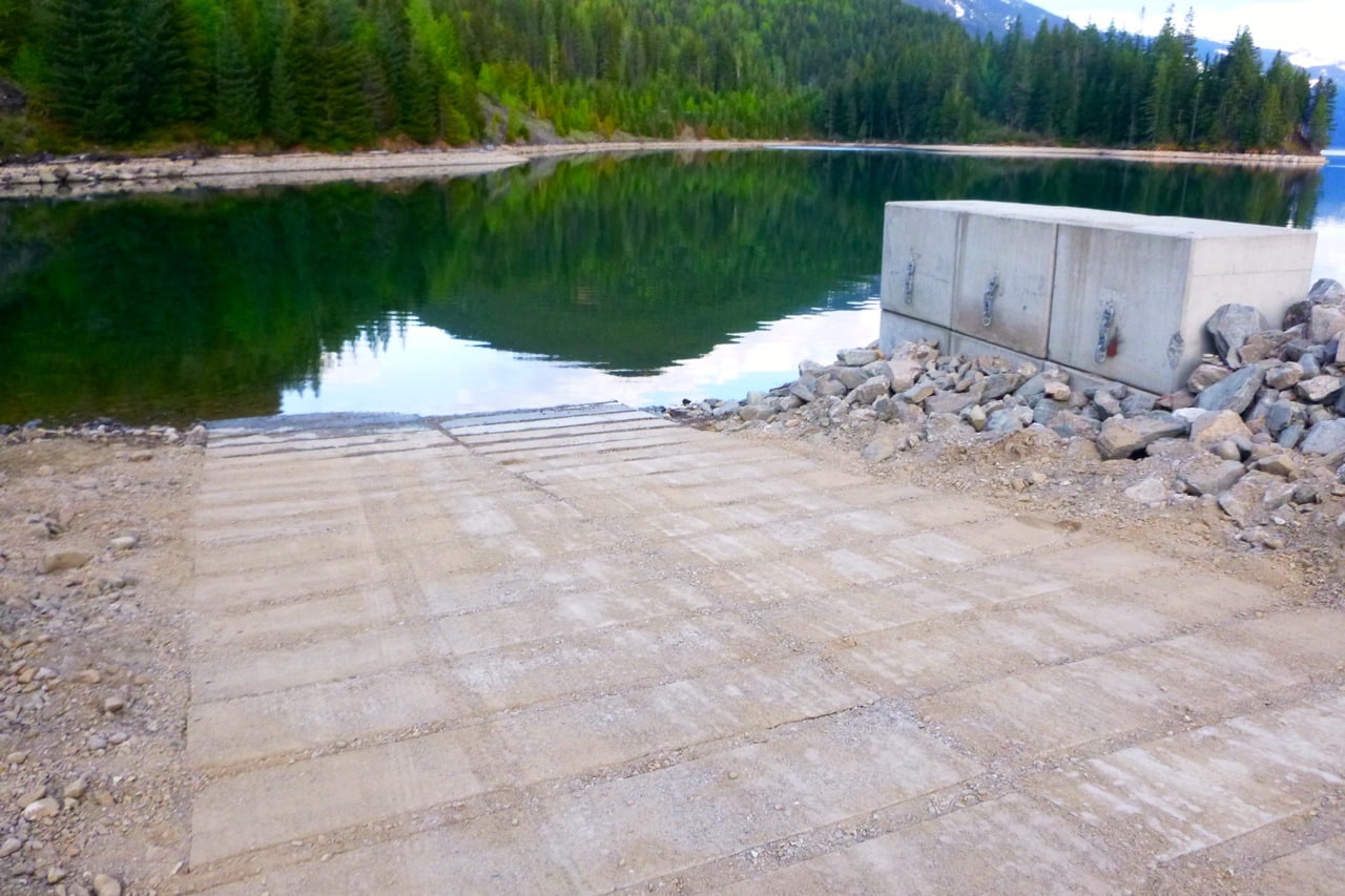 The upgraded boat launch at Carnes Creek recreation site. Photo: Contributed