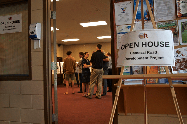 A sizeable turnout at the proposed Camozzi Bench open house. Photo: Emily Kemp/Revelstoke Mountaineer