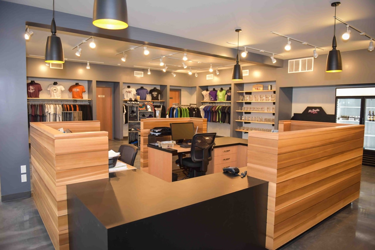 Mt. Begbie Brewing Co.'s new retail space. Photo: Aaron Orlando/Revelstoke Mountaineer