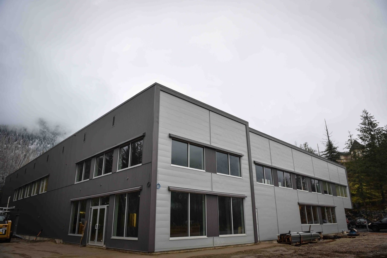 Mt Begbie Brewing Co.'s new building is tucked away in forest. Photo taken in November, 2016. Photo: Aaron Orlando/Revelstoke Mountaineer