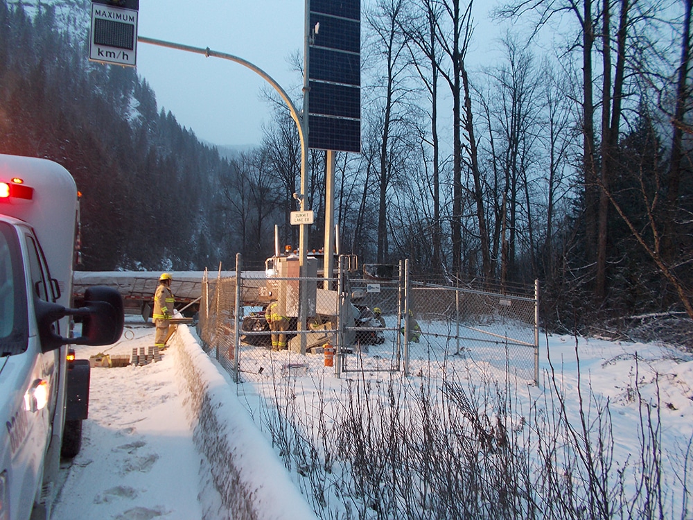Another look at the impact. Photo: Revelstoke RCMP
