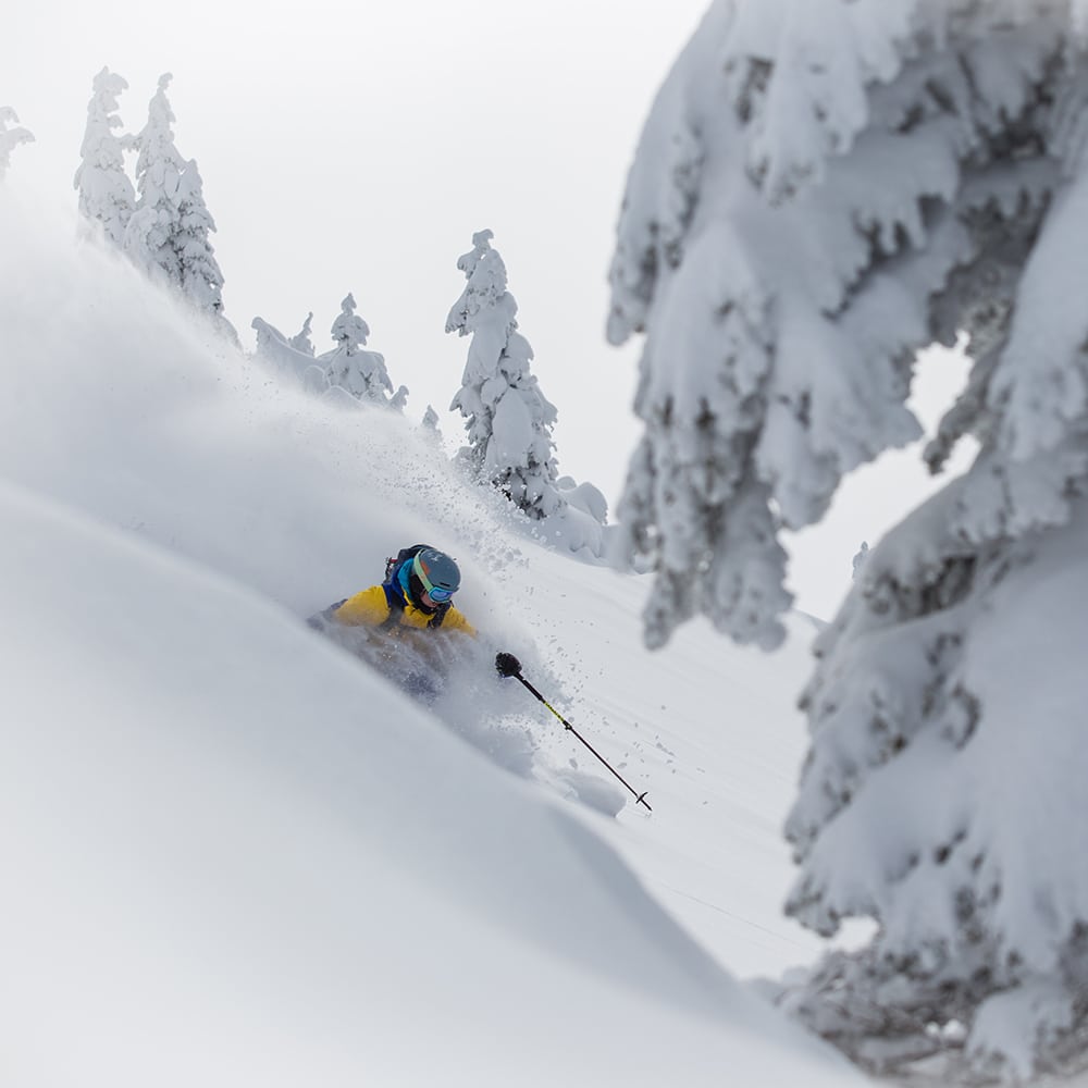 Leah Evans in some Revelstoke powder. Photo: Zoya Lynch