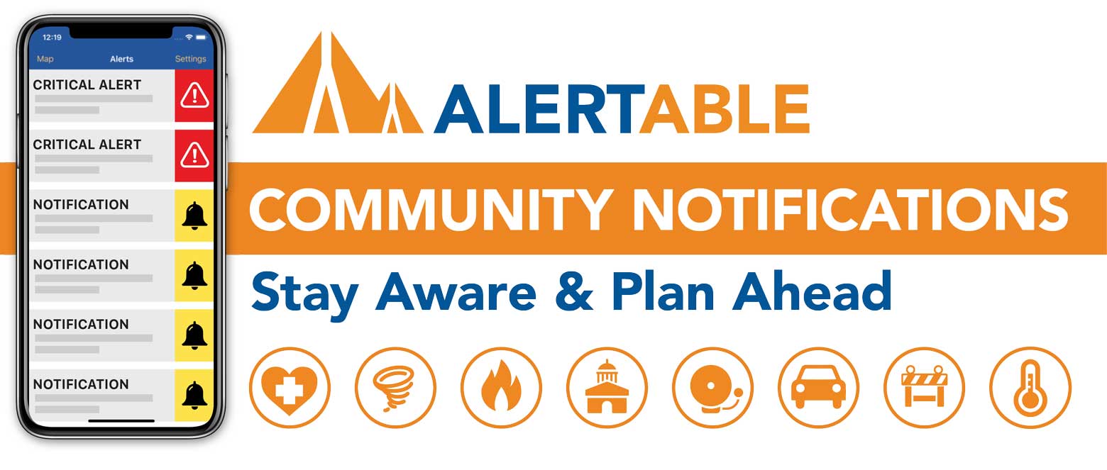 Banner ad for Alertable app